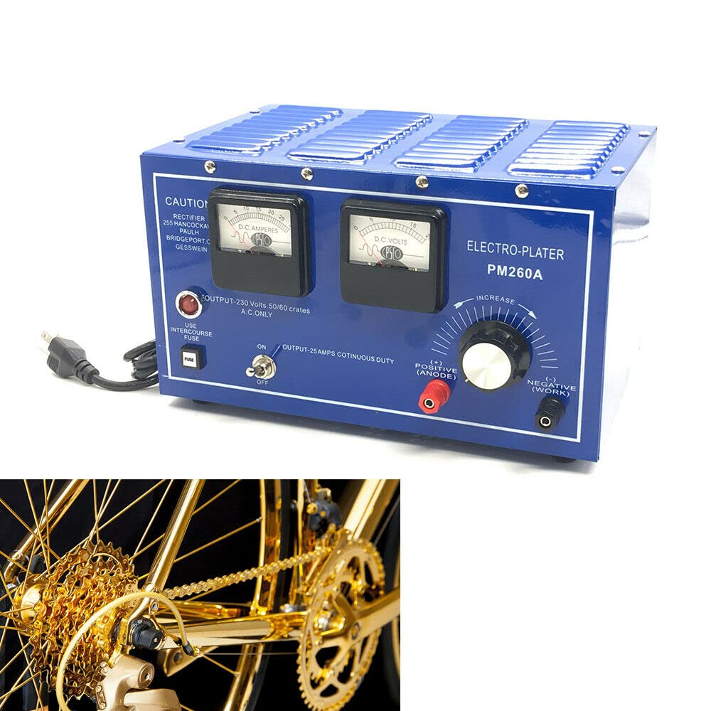 30A Gold Plating Machine for Jewelry - Platinum & Silver Electroplating Rectifier with Surface Treatment | Perfect for Jewelry Making, Repair & Customization at Home or Workshop