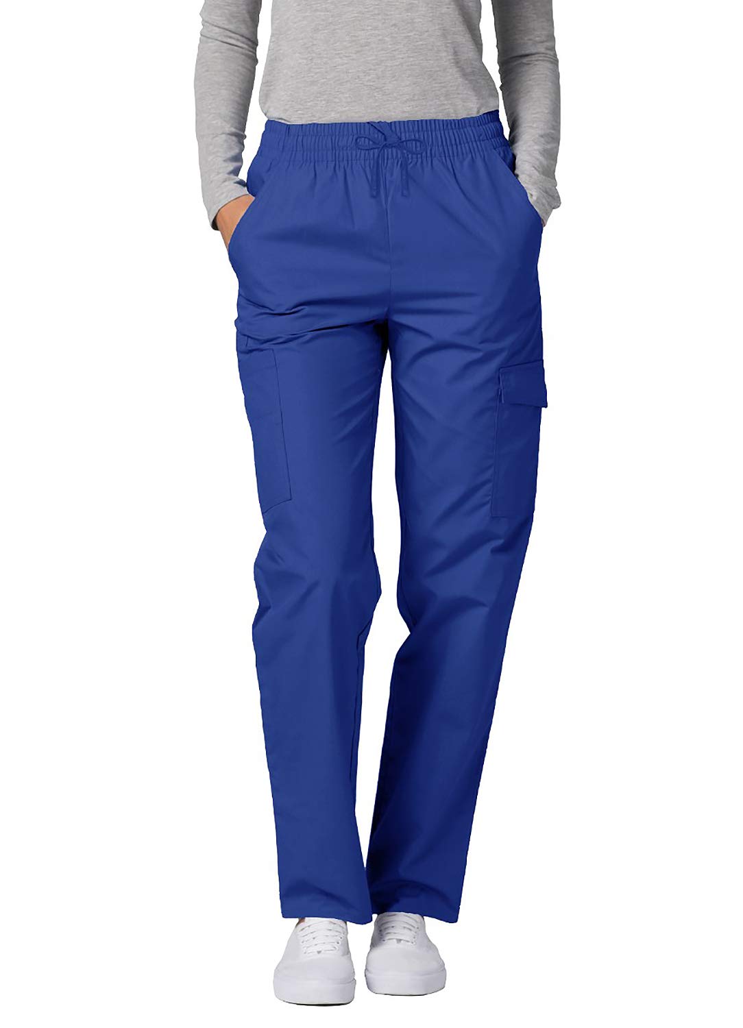 Adar Women's Universal Tapered Cargo Scrub Pants - Comfortable Medical Work Pants for Nurses, Doctors & Healthcare Professionals - Perfect for Hospital Shifts & Clinical Duties