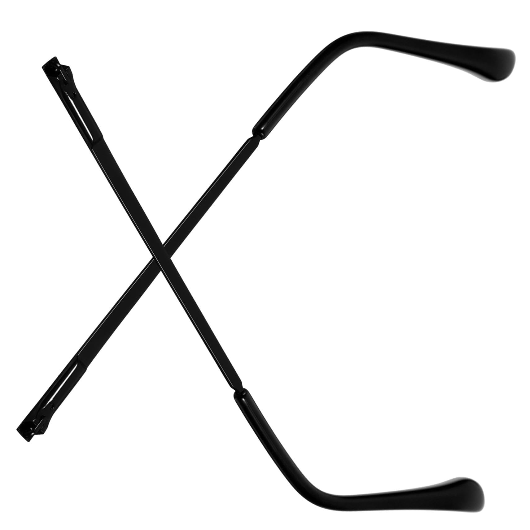WOFASHPURET 1 Pair of Metal Glasses Temple Replacement Arms - Repair Kit for Broken Eyeglass Frames - Compatible with Most Metal Frames (Perfect for Reading, Driving & Daily Wear)