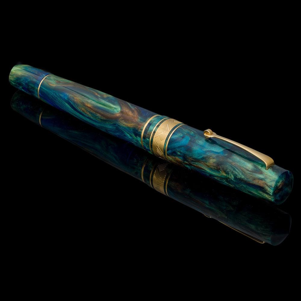 Leonardo × @micahfinds Revival Copper Patina Fountain Pen - Elegant Writing Instrument for Calligraphy, Journaling & Gift Giving