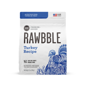 Bixbi Freeze Dried Turkey Dog Food - Grain Free, High Protein Raw Dog Food for All Life Stages - Perfect for Travel, Training & Emergency Preparedness