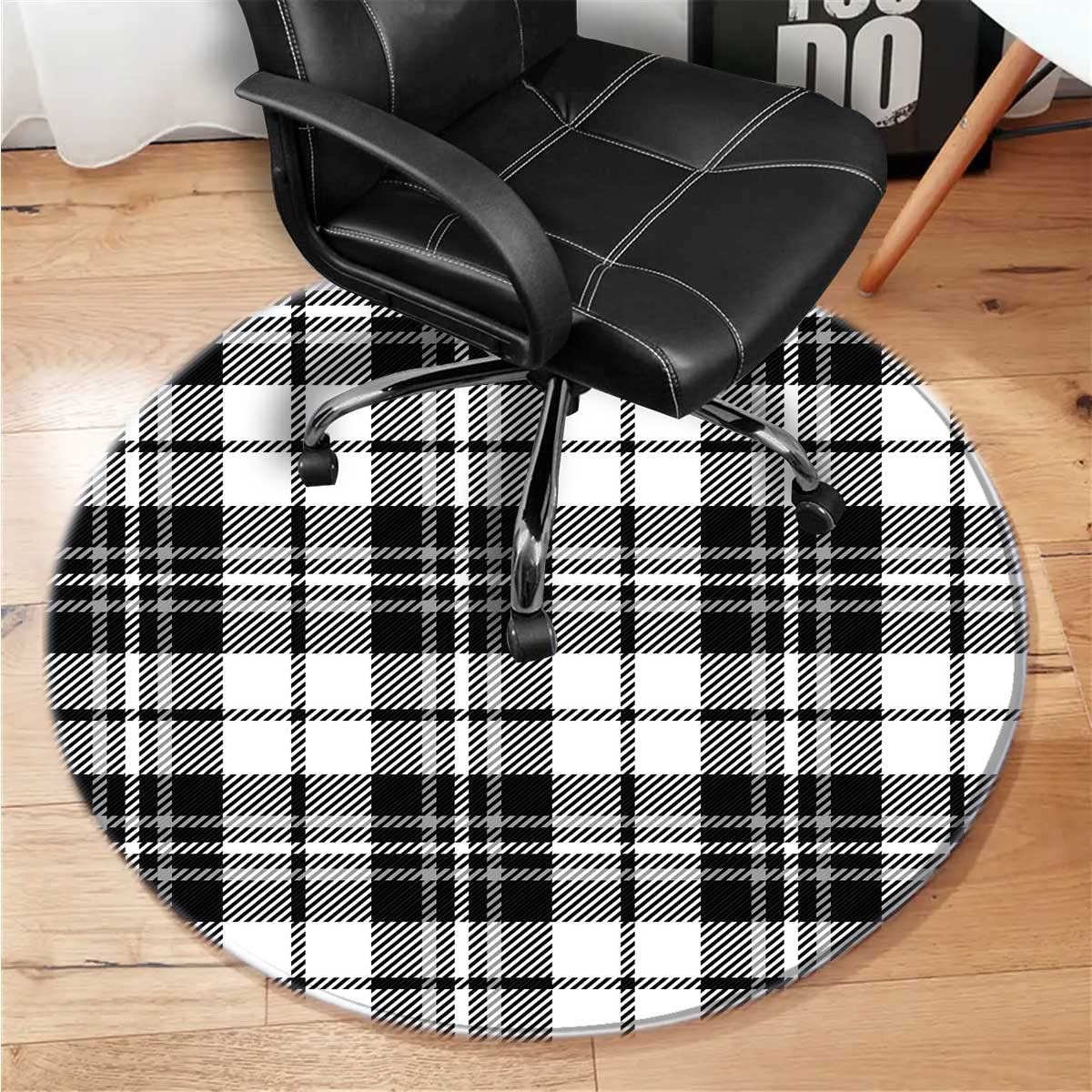 Premium Monochrome Office Chair Mat for Carpet - 37