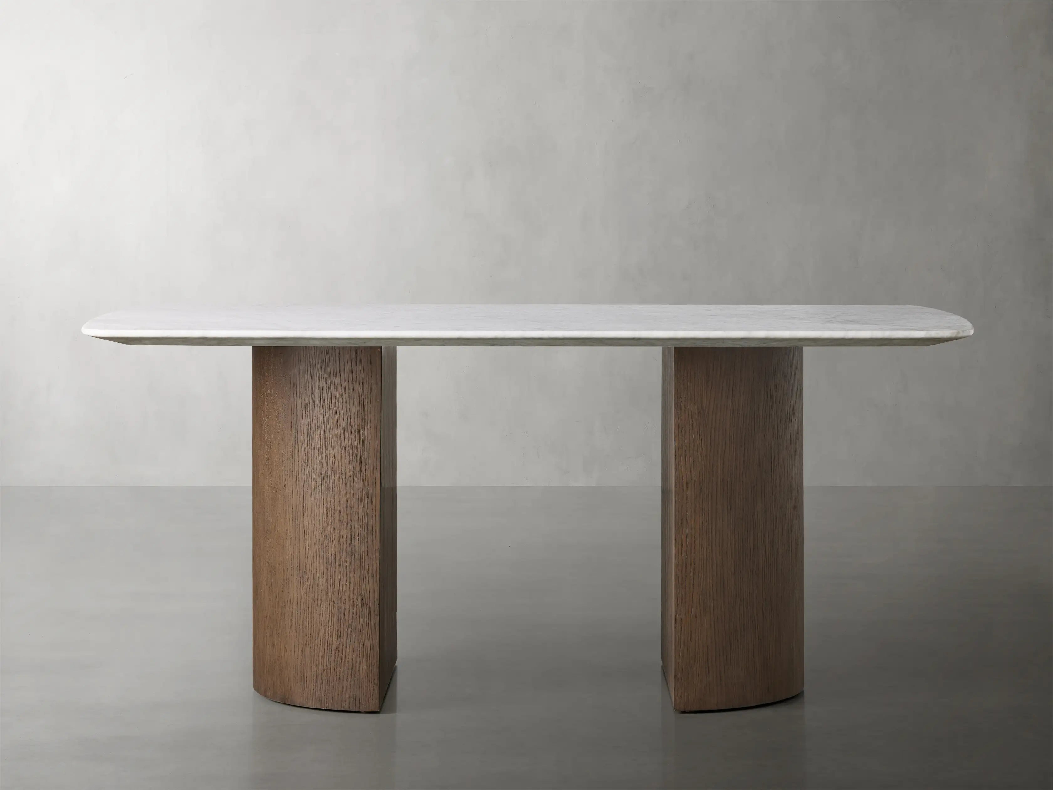 Saint Germain Stone Dining Table with Dauphine Base - Elegant Marble Top Dining Table for Modern Home, Perfect for Dinner Parties & Family Gatherings