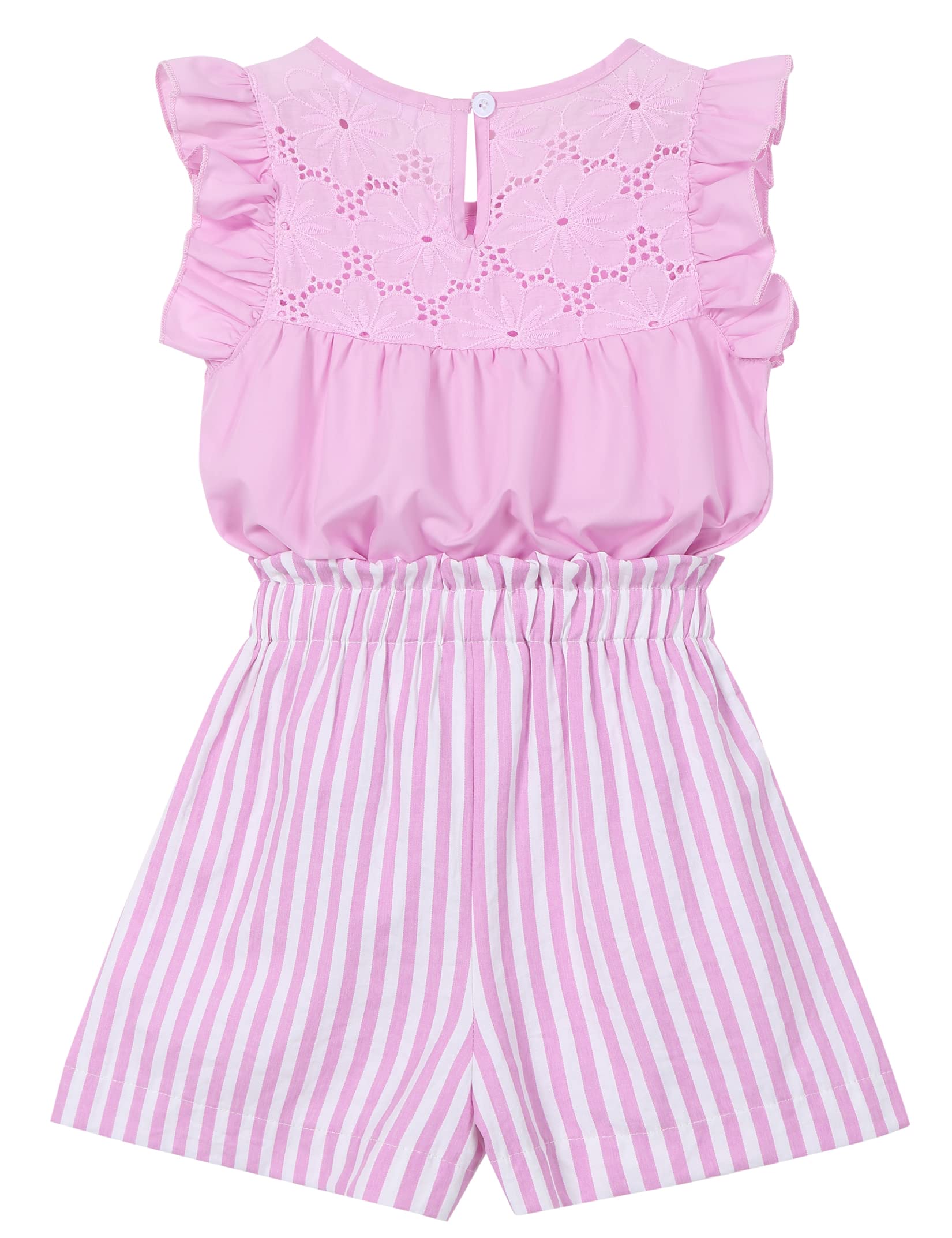 Girls Summer 2-Piece Outfit Set - Cute Short Sleeve T-Shirt & Comfy Shorts | Perfect for Playdates, Beach Trips & Summer Vacations