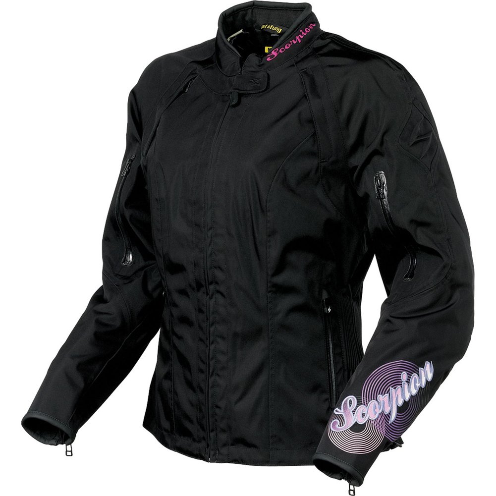 ScorpionEXO Lilly Women's Black Large Street Motorcycle Jacket - Stylish & Protective Riding Gear for Urban Commutes