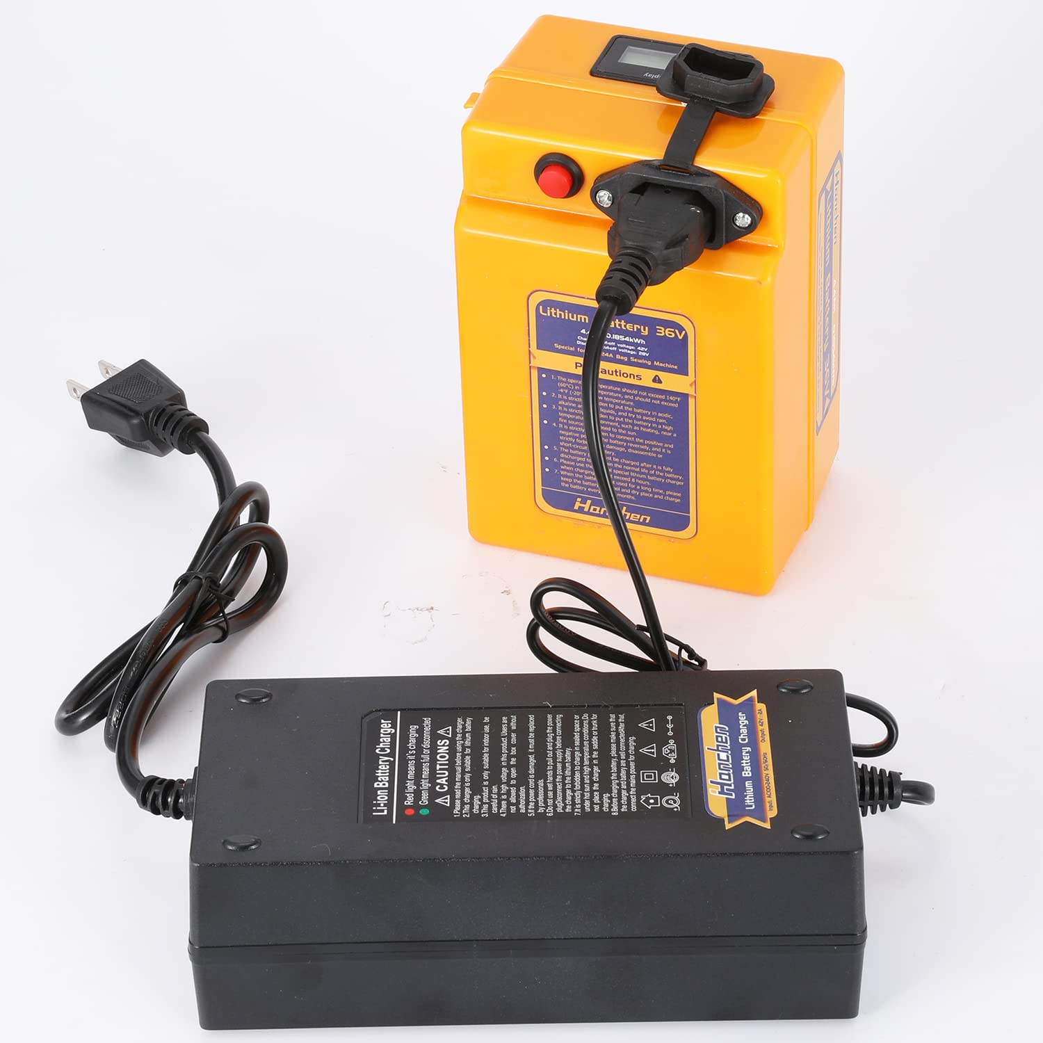 Hanchen Rechargeable Lithium Battery for Portable Bag Sewing Machine - Compatible with Bag Closer, Stitching Machine & Woven Bag Packing - CE Certified (Bare Battery Only) | Ideal for Industrial Packaging, Textile Workshops & On-Site Repairs