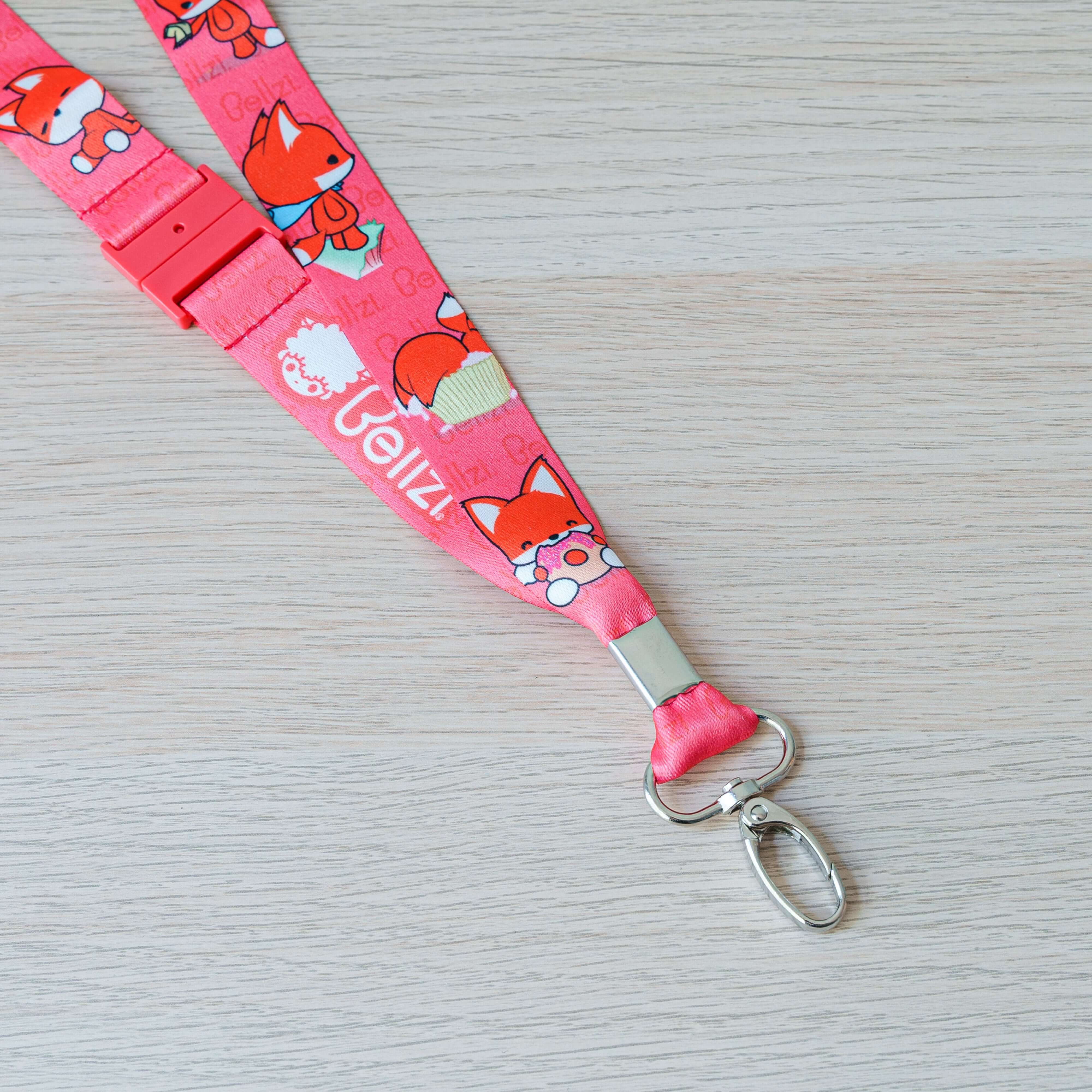 Foxxi Premium Lanyard with Keychain & Badge Holder - Adjustable Neck Strap for ID Cards, Keys & Work Badges - Perfect for Office, School, Events & Security Personnel