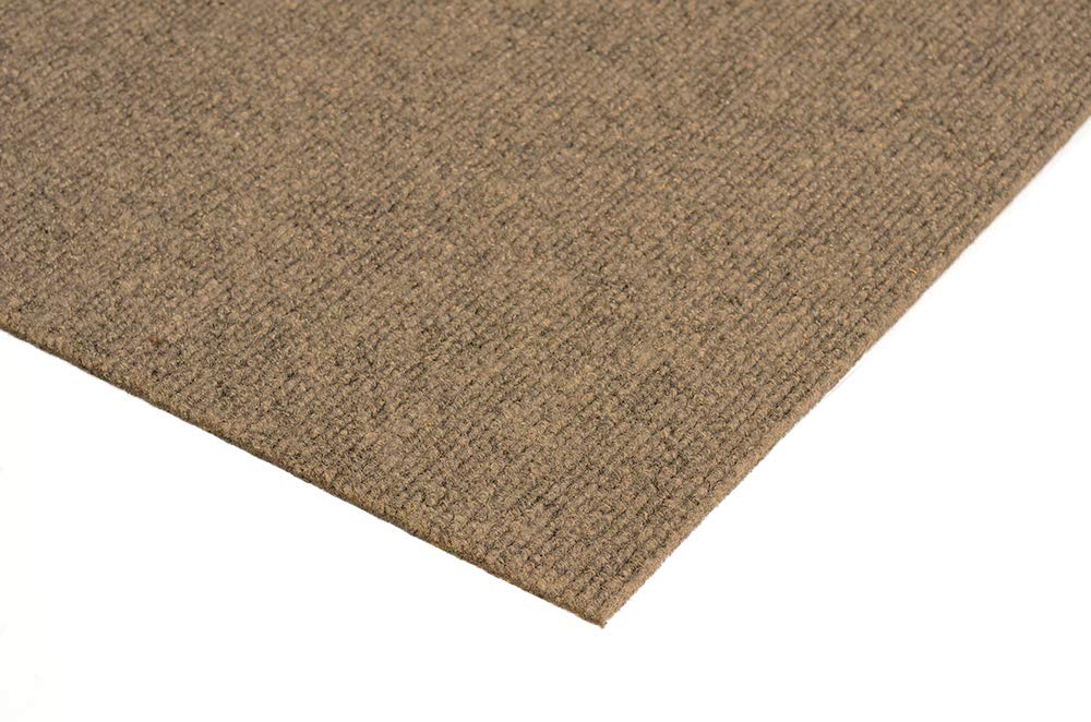Premium Indoor/Outdoor Area Rug - 9' Round Chestnut PET Fiber Rug Made from 100% Recycled Plastic Bottles | Eco-Friendly, Durable & Weather-Resistant for Patio, Deck, Living Room or Bedroom
