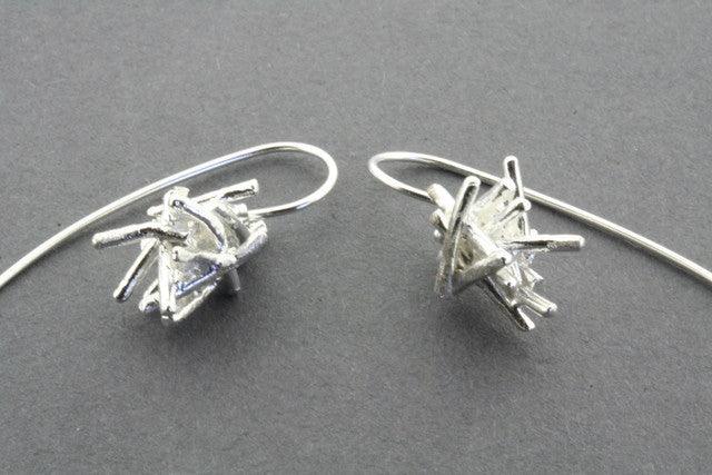 Sterling Silver Pick Up Sticks Earrings - Elegant Dangle Earrings for Women, Perfect for Parties, Weddings & Everyday Wear