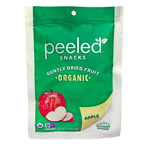 Organic Dried Apple Slices, 1.23 oz (Pack of 10) – Healthy Vegan Snacks, Gluten-Free, No Sugar Added – Perfect for On-the-Go, Lunch Boxes, Hiking, Office & School Snacks