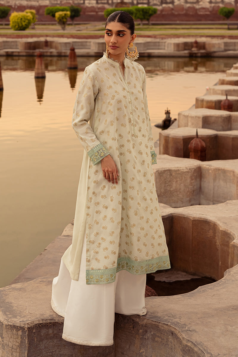 Mint Breeze Embroidered Shirt for Women - Floral Stitched Casual Blouse - Perfect for Summer Outfits, Beach Vacations & Boho Style