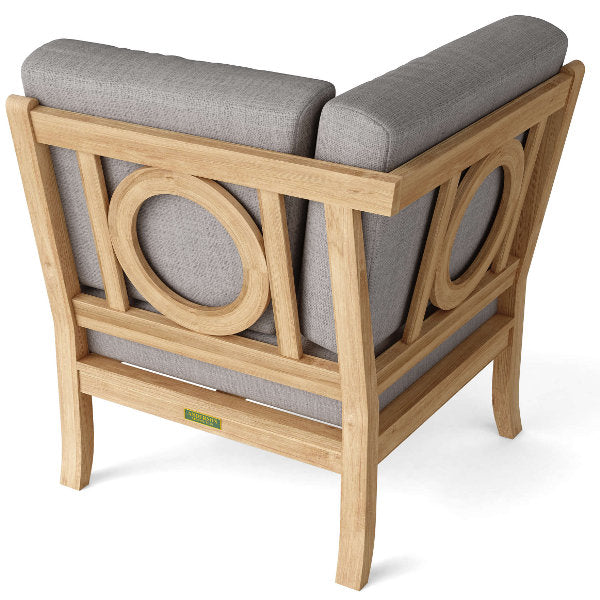 Natsepa Corner Modular Deep Seating Chair - Comfortable Outdoor Patio Furniture for Backyard, Poolside & Garden Relaxation