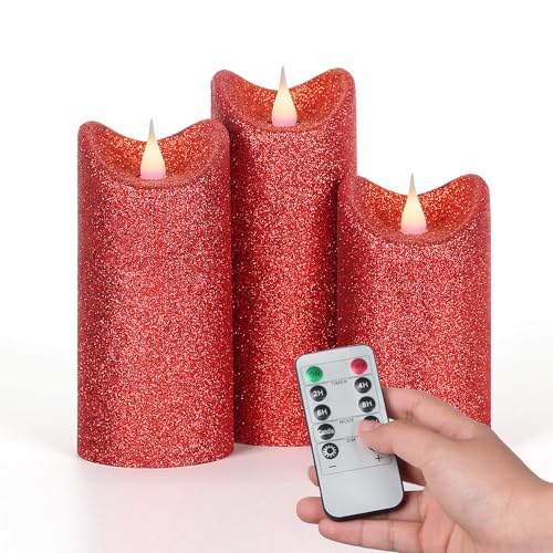 Red with Glitter