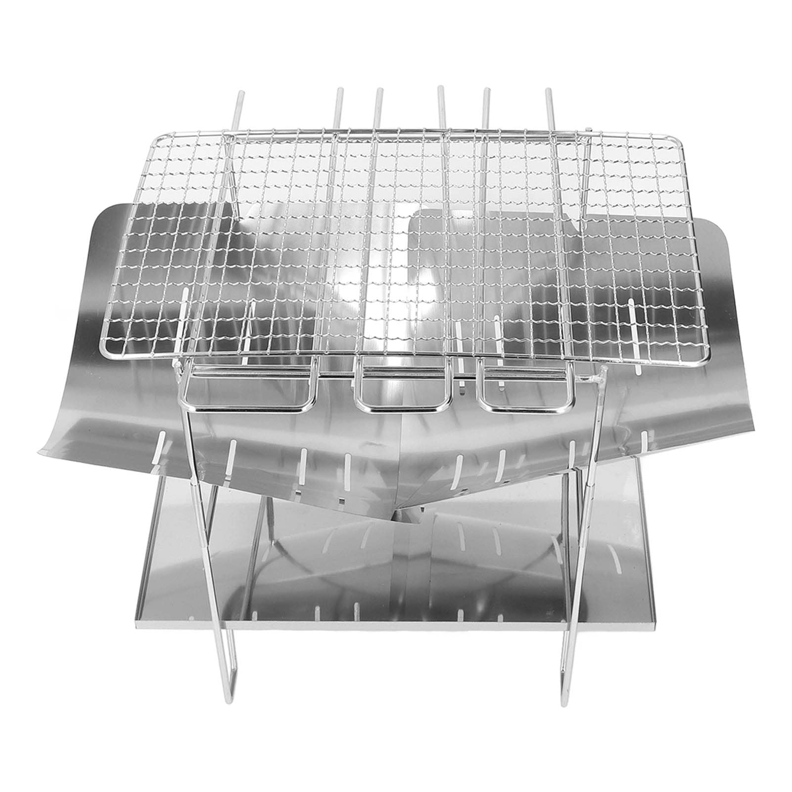 Portable Folding Camping Grill - CHICIRIS Compact BBQ Grill for Outdoor Cooking, Picnics, Backyard, Tailgating & Camping Trips | Lightweight & Easy to Carry