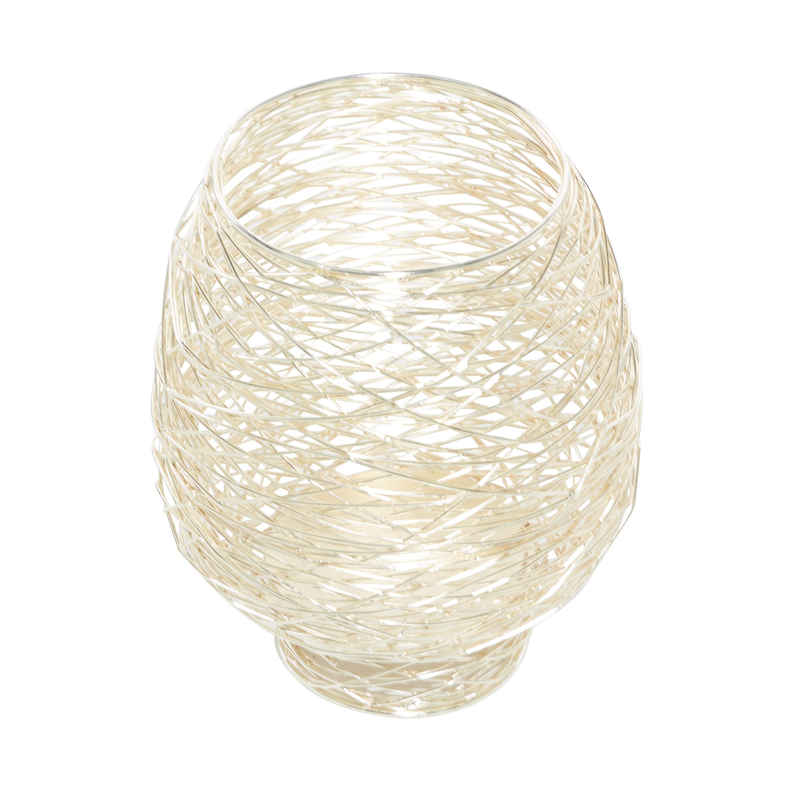 CosmoLiving by Cosmopolitan Gold Metal Candle Lantern Set of 2 - 13