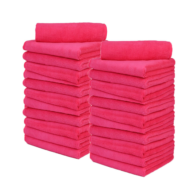 24 Pack Premium Microfiber Towels for Car Detailing & Household Cleaning - 16x16 Inches, 380GSM Ultra Absorbent Wash & Dry Cloths - Perfect for Cars, Kitchen, Bathroom & Gym Use