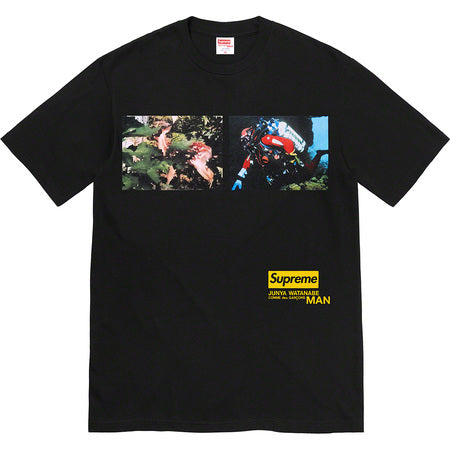 Supreme x COMME des GARÇONS Nature Graphic T-Shirt - Black Cotton Streetwear Tee for Men | Casual Wear & Urban Fashion