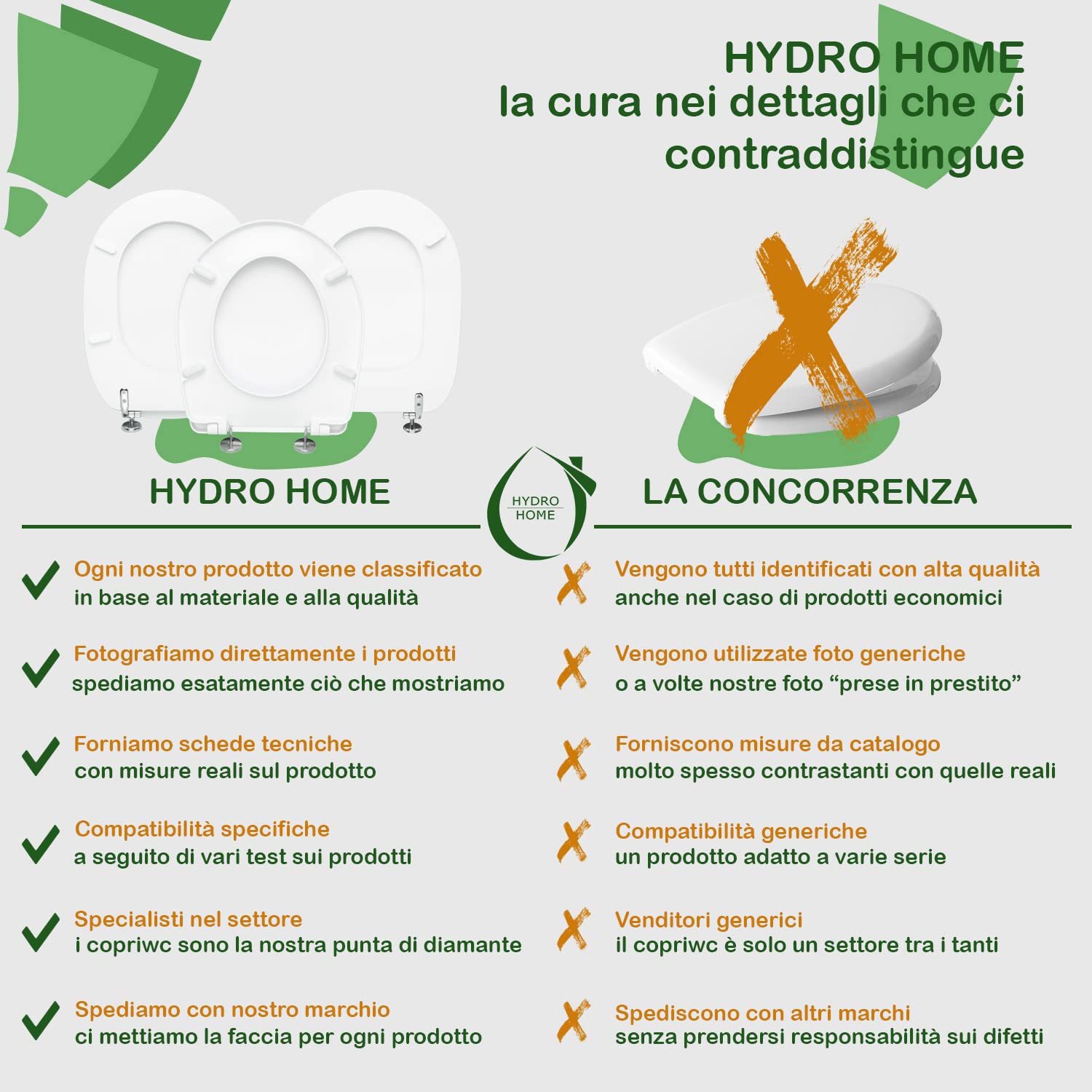 Hydro Home White Polyester Resin Coated Wooden Toilet Seat for Efi Flaminia - Comfortable & Durable Bathroom Upgrade for Home or Office Use