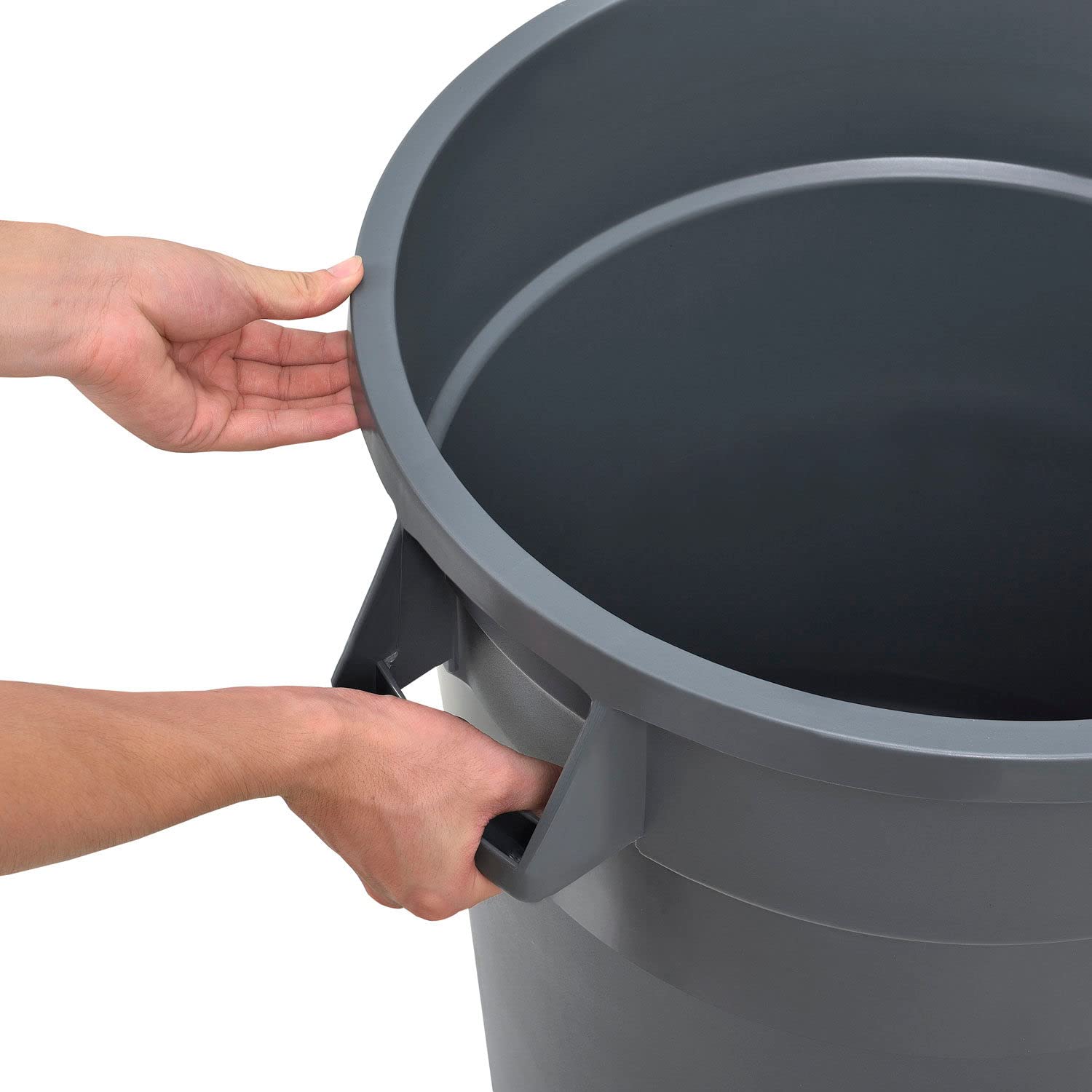 20 Gallon Heavy-Duty Industrial Trash Can - Commercial Grade Garbage Bin for Office, Warehouse & Outdoor Use