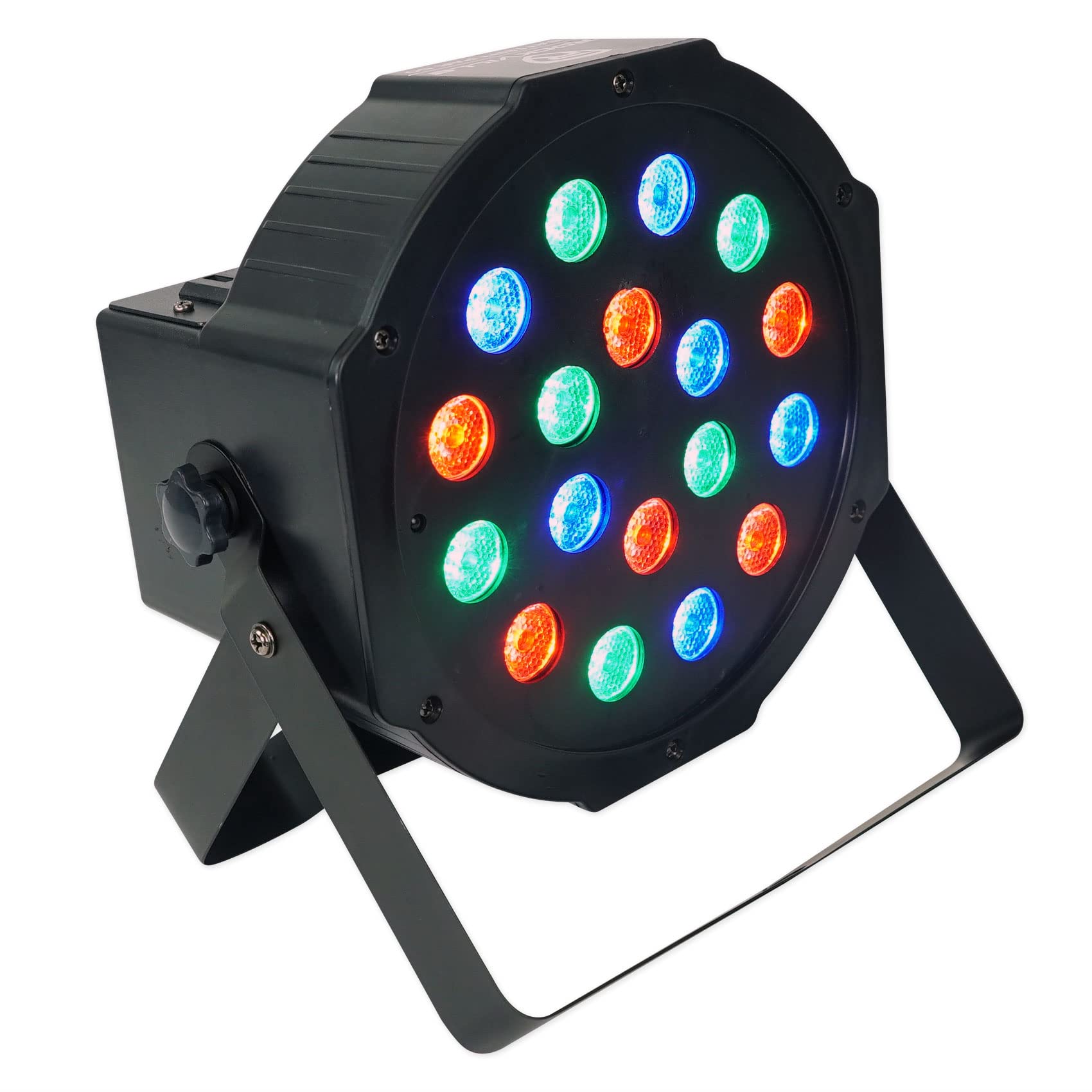 Rockville Rechargeable PAR 50 Battery DJ Lights with Remote & Backpack - 6 Pack DMX Wash Uplights for Weddings, Parties & Stage Lighting