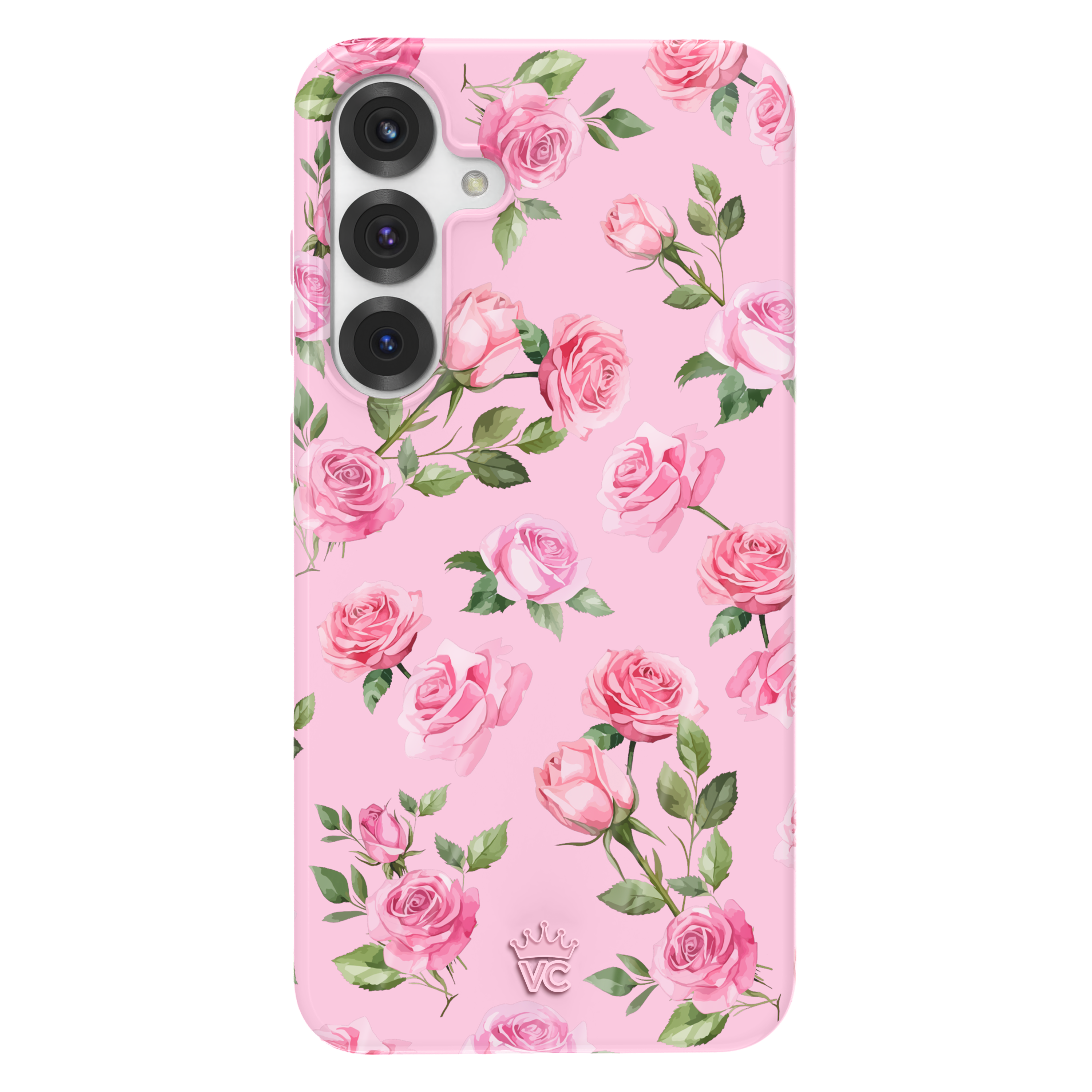 Pink Rose Floral Samsung Phone Case - Cute Protective Cover for Samsung Galaxy [Model] - Perfect Gift for Women, Girls, Teens - Ideal for Everyday Use, Birthday, Valentine's Day