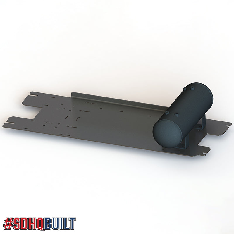 SDHQ Built Under Bed Air Compressor Mount for 2020-2025 Chevrolet/GMC 2500/3500 HD Trucks - Perfect for Off-Roading & Towing Accessories