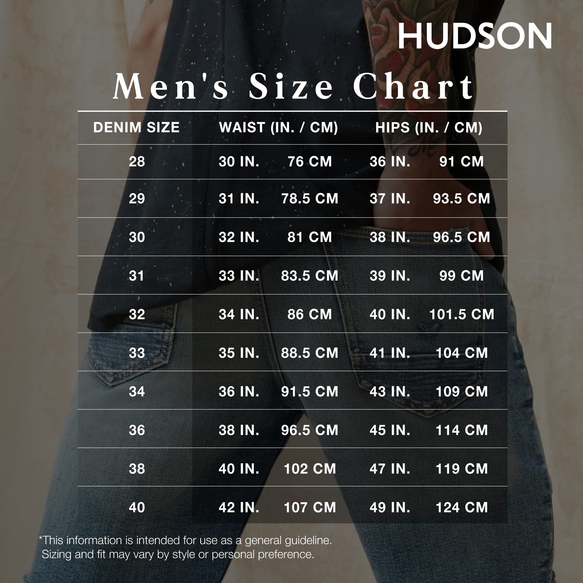 HUDSON Men's Zack Super Skinny Jeans - Stretch Denim Pants for Slim Fit | Perfect for Casual Wear, Night Out & Everyday Style