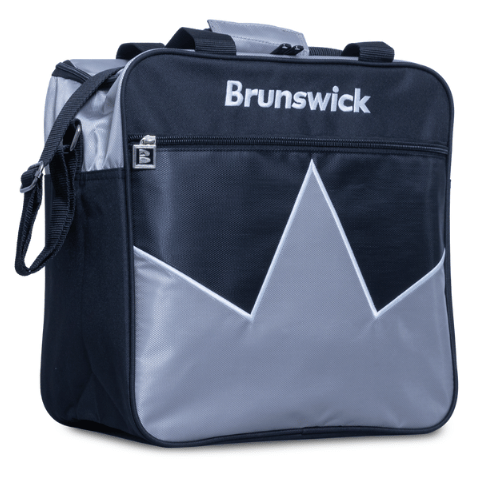 Brunswick Blast Silver Single Tote Bowling Bag - Lightweight & Durable Bowling Accessory for Men & Women - Perfect for League Play & Practice Sessions