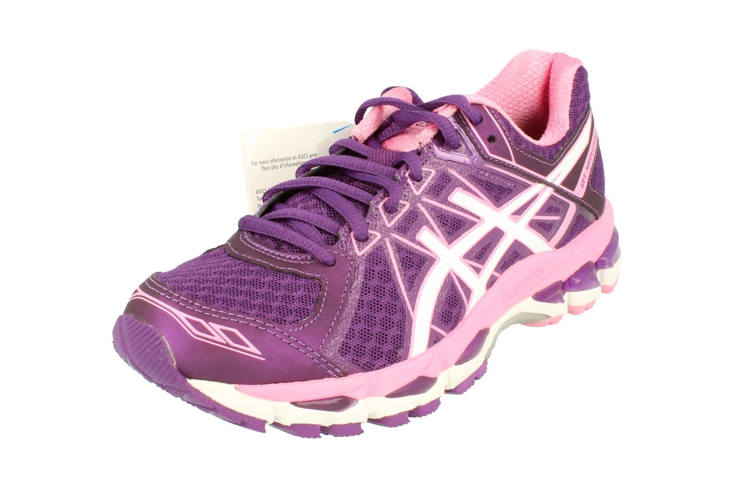 ASICS Gel-Surveyor 4 Women's Running Shoes - Lightweight Cushioned Sneakers for Jogging & Gym Workouts (Size UK 3.5 US 5.5 EU 36) - Purple White Flamingo 3301 | Perfect for Road Running, Trail Training & Daily Fitness Activities