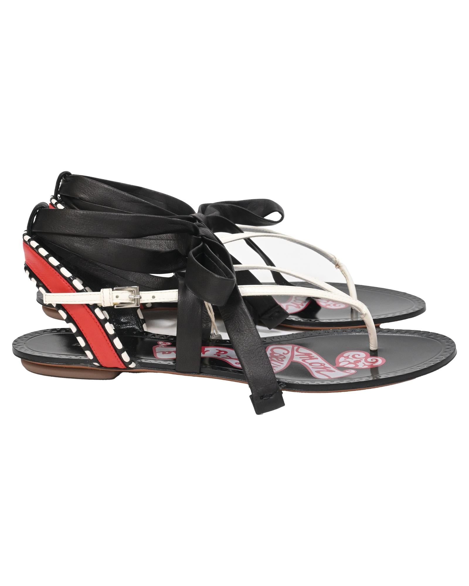 Alaa Tie-Up Flat Sandals for Women - Comfortable Strappy Summer Beach Sandals | Casual Walking Shoes for Outdoors, Vacations & Daily Wear