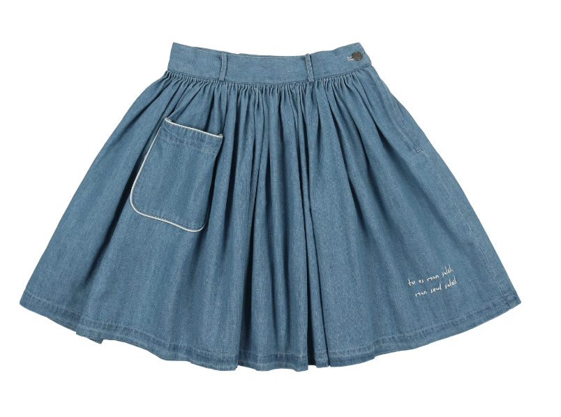 COCO BLANC Denim Skirt for Girls (3-16 Years) - Stylish & Comfortable Jeans Skirt for School, Casual Wear & Everyday Outfits