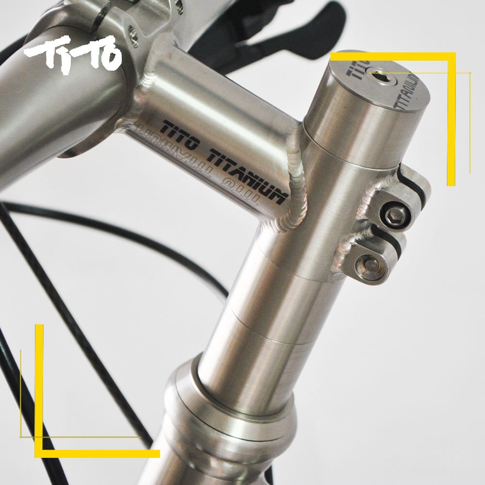 TiTo Titanium 4/6 Pcs Bicycle Headset Spacer 1-1/8 Inch (5-10-15-20-25-30mm) - Lightweight Bike Handlebar Stem Spacers for MTB, BMX, Mountain & Road Bikes - Perfect for Cycling Upgrades & Maintenance