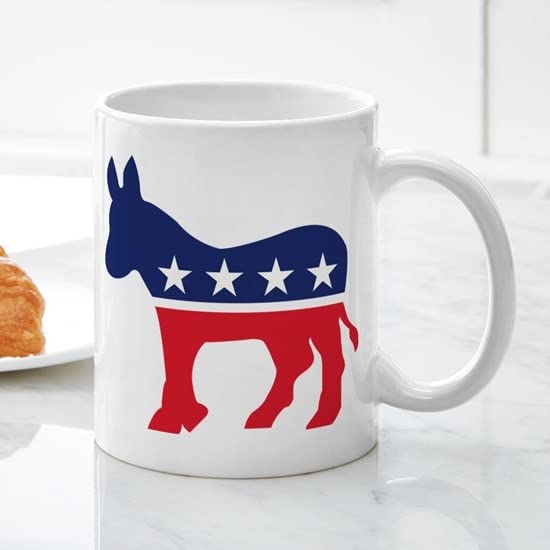 Democrat Donkey 11 oz Ceramic Coffee Mug - 325 ml Political Gift for Tea & Coffee Lovers - Perfect for Office, Home, or Campaign Events