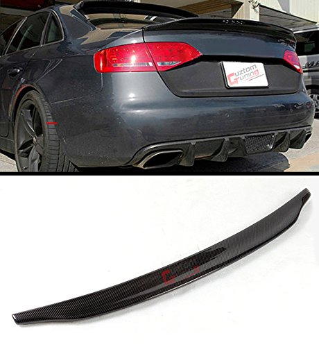 Carbon Fiber Duckbill Trunk Spoiler Wing for 2013-2016 Audi A4 B8.5 - High Kick Style, Lightweight & Durable - Perfect for Street Racing & Car Shows