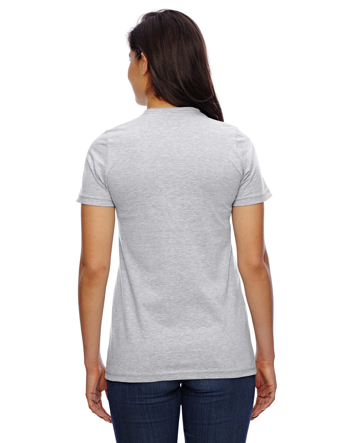 American Apparel Women's Fine Jersey Classic T-Shirt - Soft Cotton Crewneck Tee for Casual Wear & Everyday Outfits