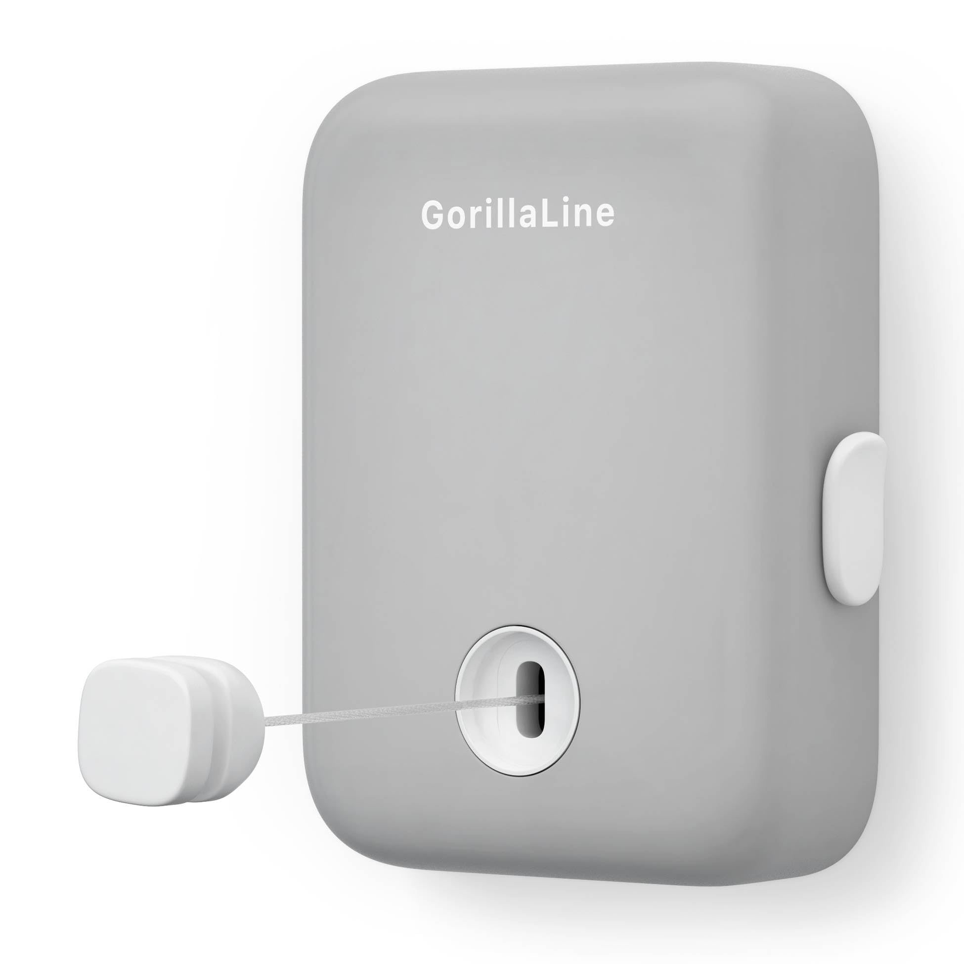 GorillaLine Retractable Clothesline for Indoor & Outdoor Use - Heavy Duty Wall Mounted Laundry Drying Rack - Perfect for Small Spaces, Apartments, Camping & Travel - Air Dry Clothes Efficiently