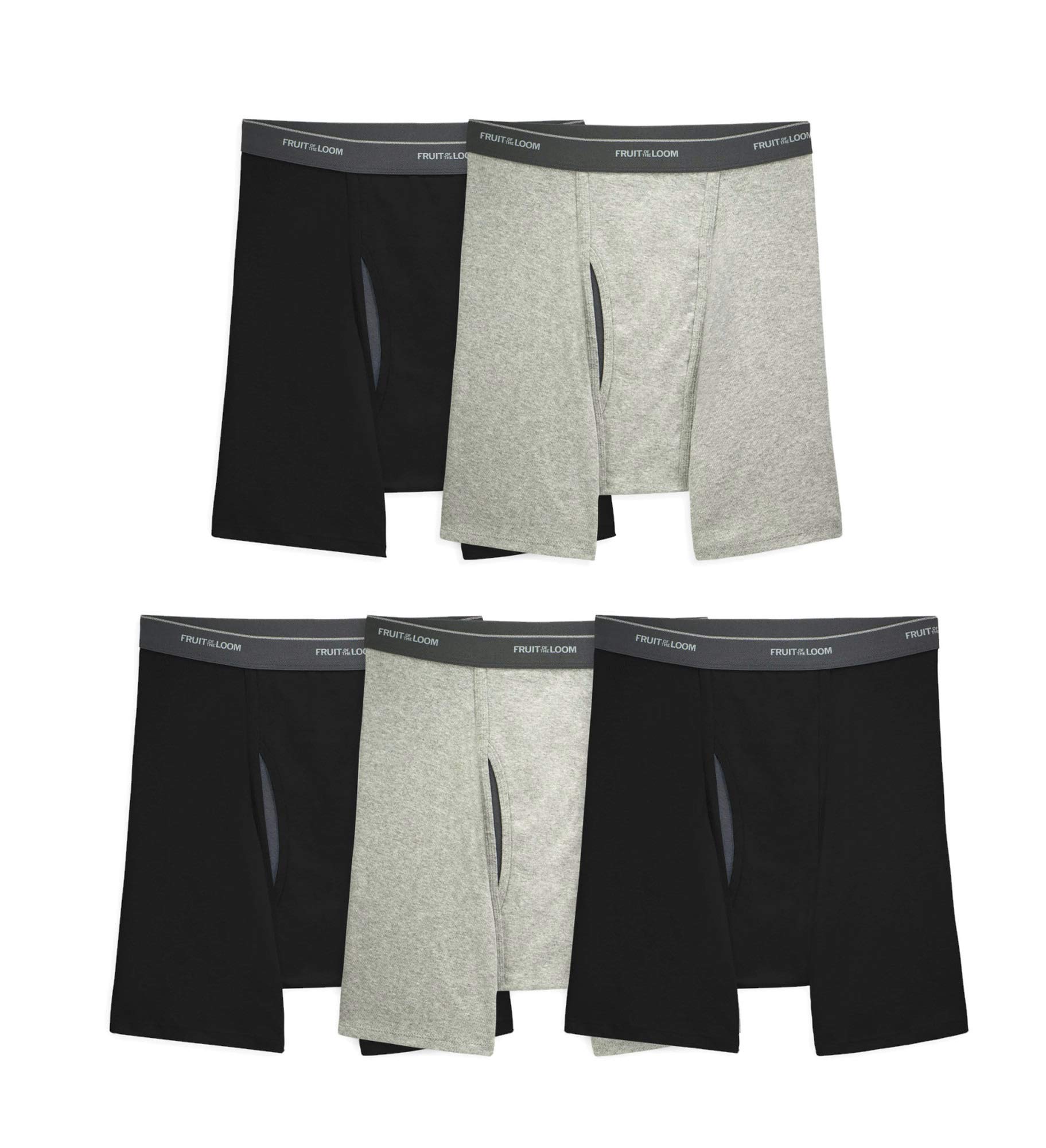 Fruit of the Loom Men's Coolzone Boxer Briefs - Moisture Wicking, Breathable Underwear for Active Men - 3/5 Pack Assorted Colors - Perfect for Workout, Sports & Everyday Comfort