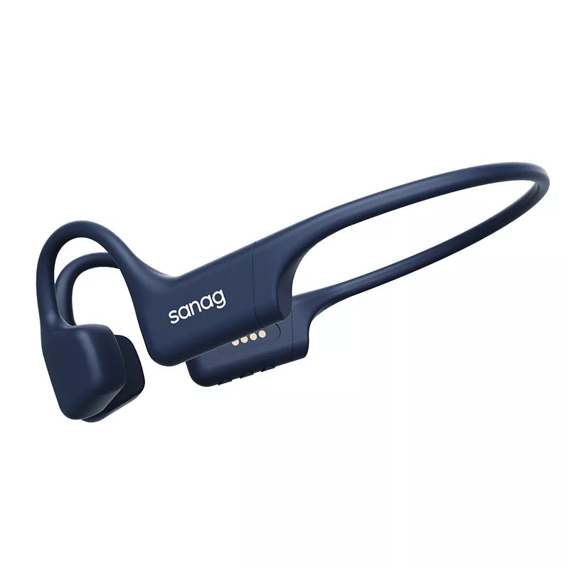 Sanag B70S Pro Airfoil Open Ear Swimming Bone Conduction Headphones - Wireless Bluetooth 5.3 IPX8 Waterproof for Running, Cycling, Workout & Outdoor Sports