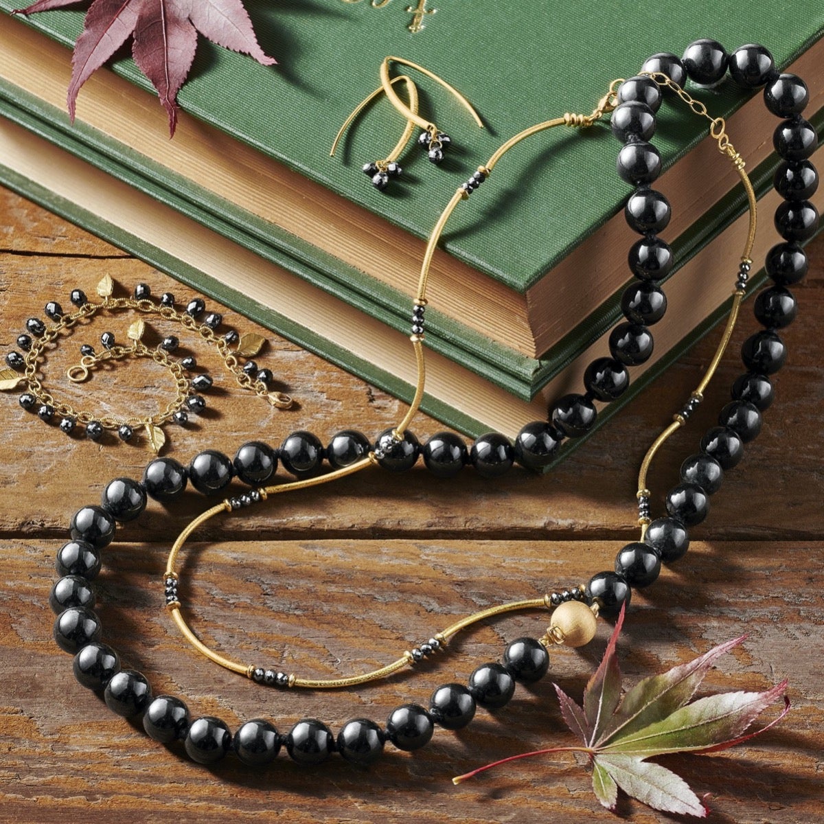 10mm Black Jade Beaded Long Necklace for Women - Elegant & Stylish Jewelry Gift for Parties, Weddings & Special Occasions