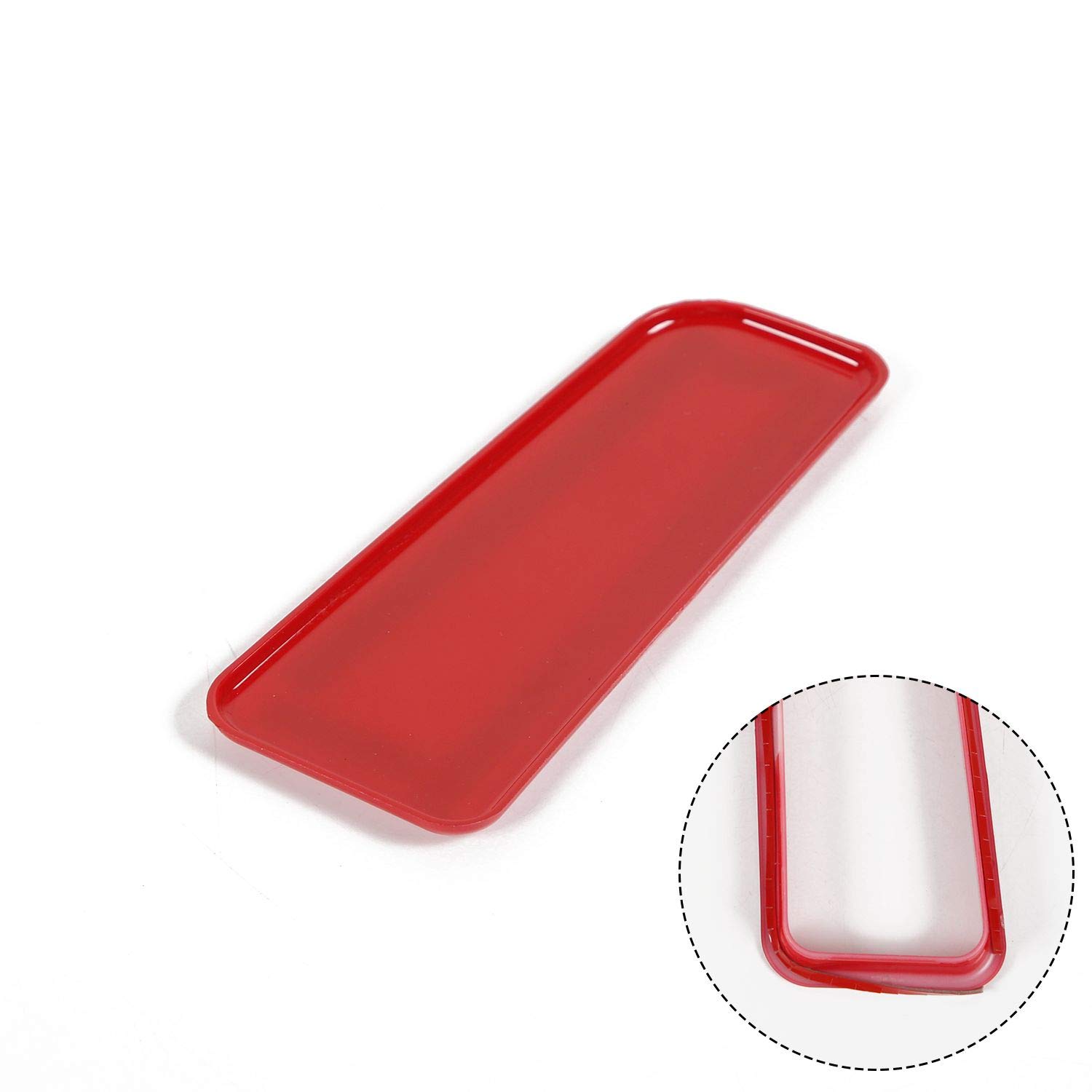 2015-2019 Dodge Charger Center Console Gear Shift Storage Trim Panel - ABS Red 2pcs Voodonala Accessory for Enhanced Interior Organization & Style - Perfect for Car Enthusiasts & Daily Commuters
