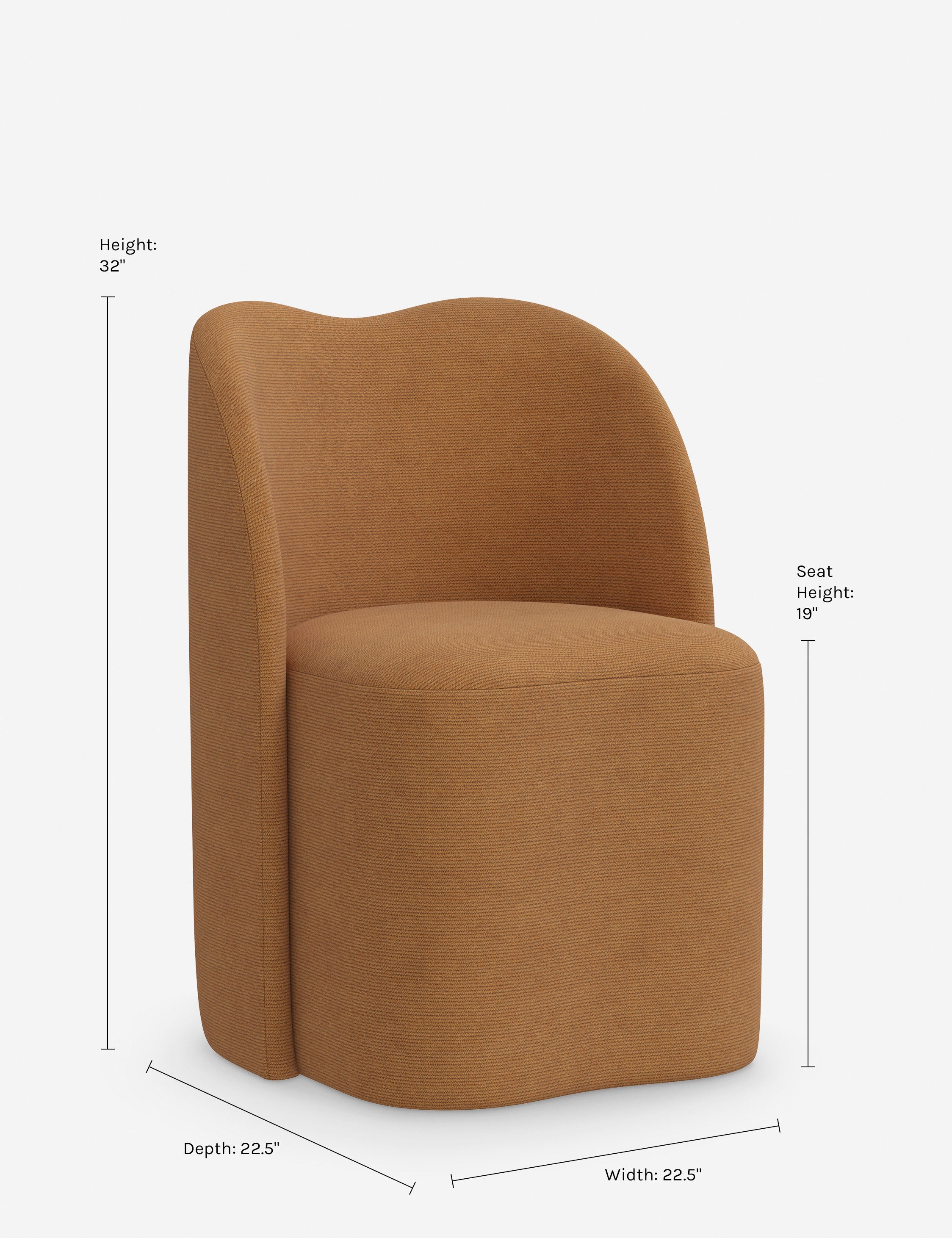 Bedell Dining Chair - Modern Wooden Dining Room Chairs with Upholstered Seat - Comfortable Kitchen Chairs for Home, Restaurant & Office Use