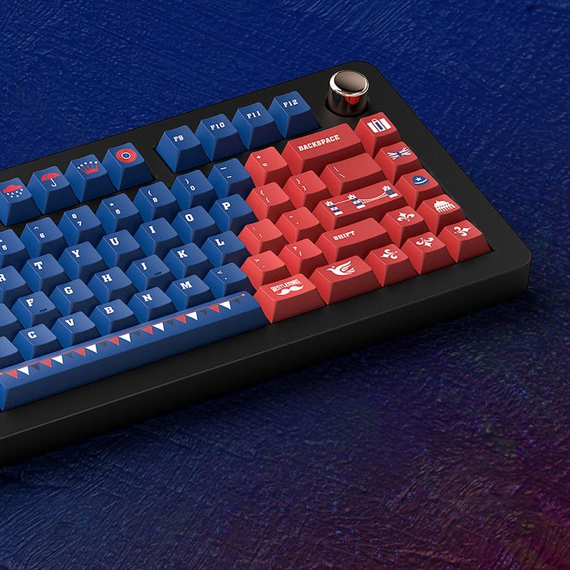 NEWTOY British Theme Cherry Profile Keycap Set - 172 Keys for Mechanical Keyboards | Perfect for Typing, Gaming & Custom Keyboard Builds
