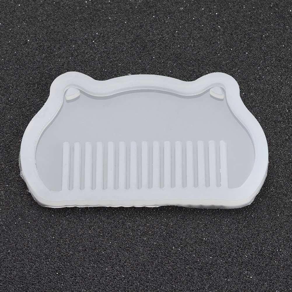 Hilitand 4Pcs Silicone Comb Molds for DIY Resin Jewelry Making - Decorative Hair Comb Craft Tools for Epoxy Resin Art, Perfect for Handmade Accessories and Home Decor Projects