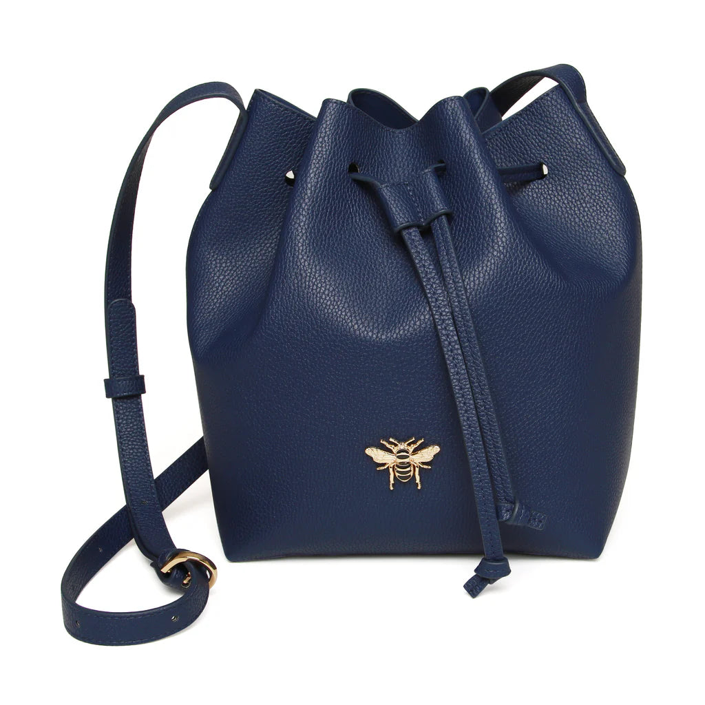 Alice Wheeler Bucket Cross Body Bag for Women - Stylish Navy Blue Shoulder Purse | Perfect for Travel, Shopping & Everyday Use
