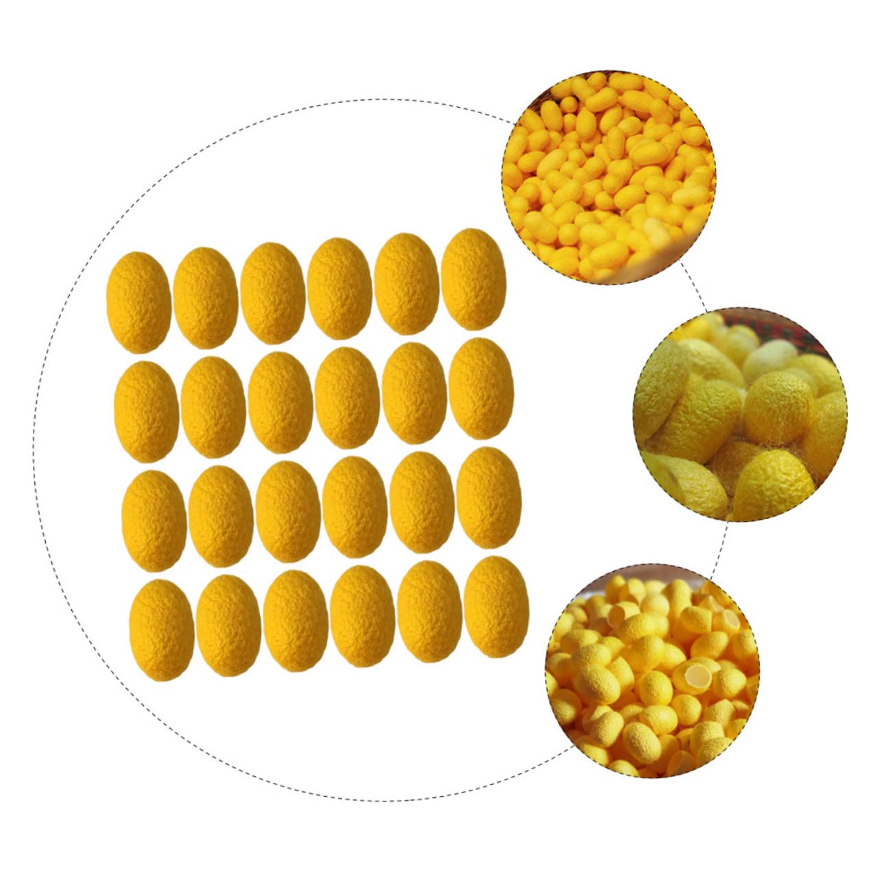 50 Pcs Blackhead Remover Silk Balls - Silkworm Cocoon Facial Cleansing Balls for Exfoliating, Wrinkle Removal & Deep Pore Cleaning - Perfect for Spa, Home Facial & Skincare Routine