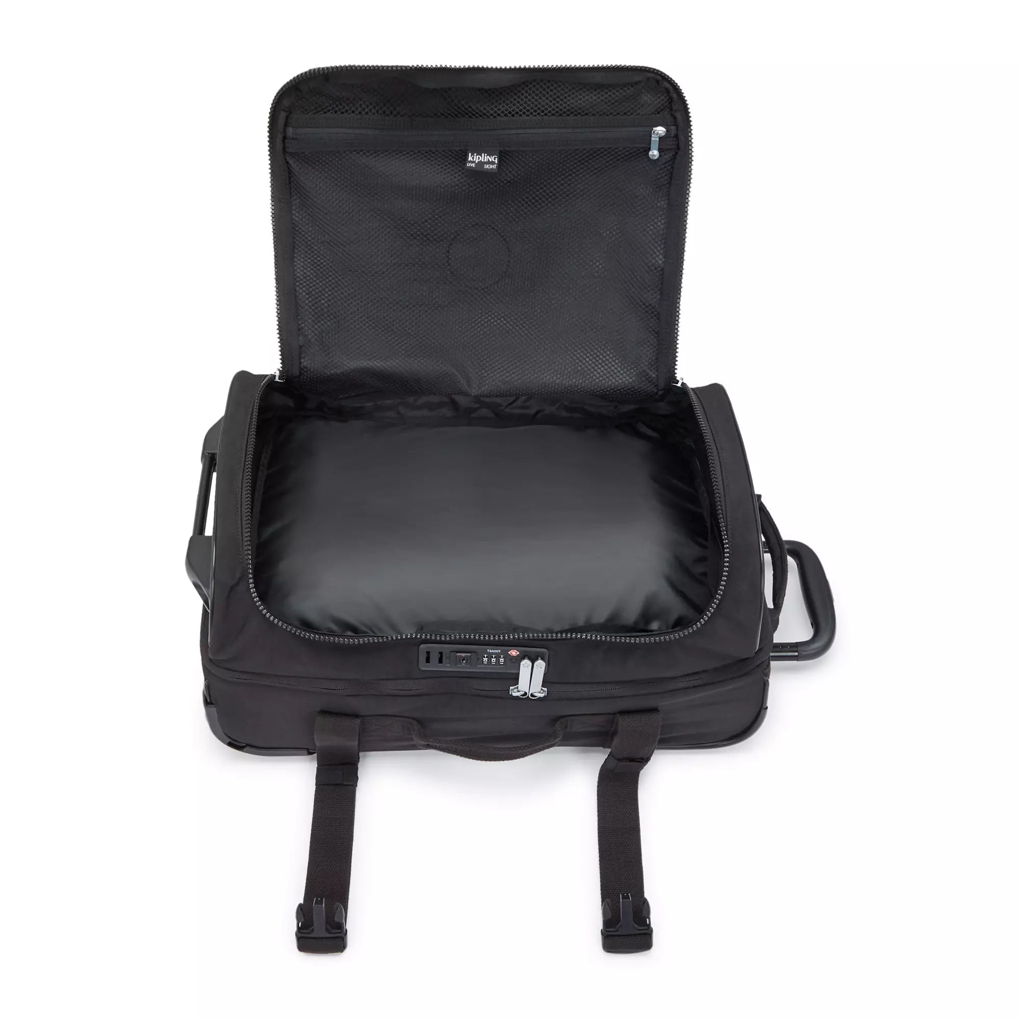 Kipling Aviana Small Rolling Carry On Luggage - Black | Lightweight Spinner Suitcase with 360° Wheels for Business Travel & Weekend Getaways