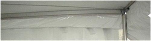 15' Heavy Duty Vinyl Rain Gutters for High Peak Frame Canopy Tents - Perfect for Outdoor Parties, Weddings & Events (Tent Not Included)