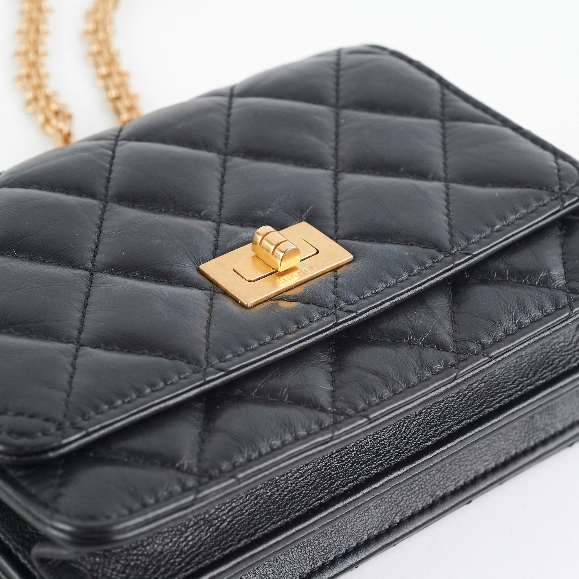 Chanel Reissue Mini Wallet on Chain WOC Black Crossbody Bag - Luxury Designer Handbag for Women, Perfect for Evening Parties & Date Nights