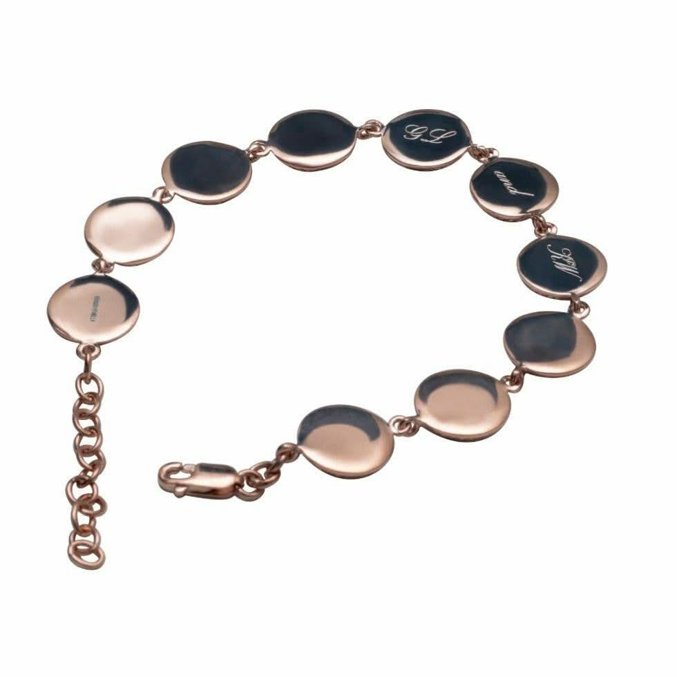 Memory Keeper Bracelet - Rose Gold Jewelry for Women | Engravable Charm Bracelet for Mom, Wife, Daughter | Perfect for Anniversaries, Birthdays & Special Occasions