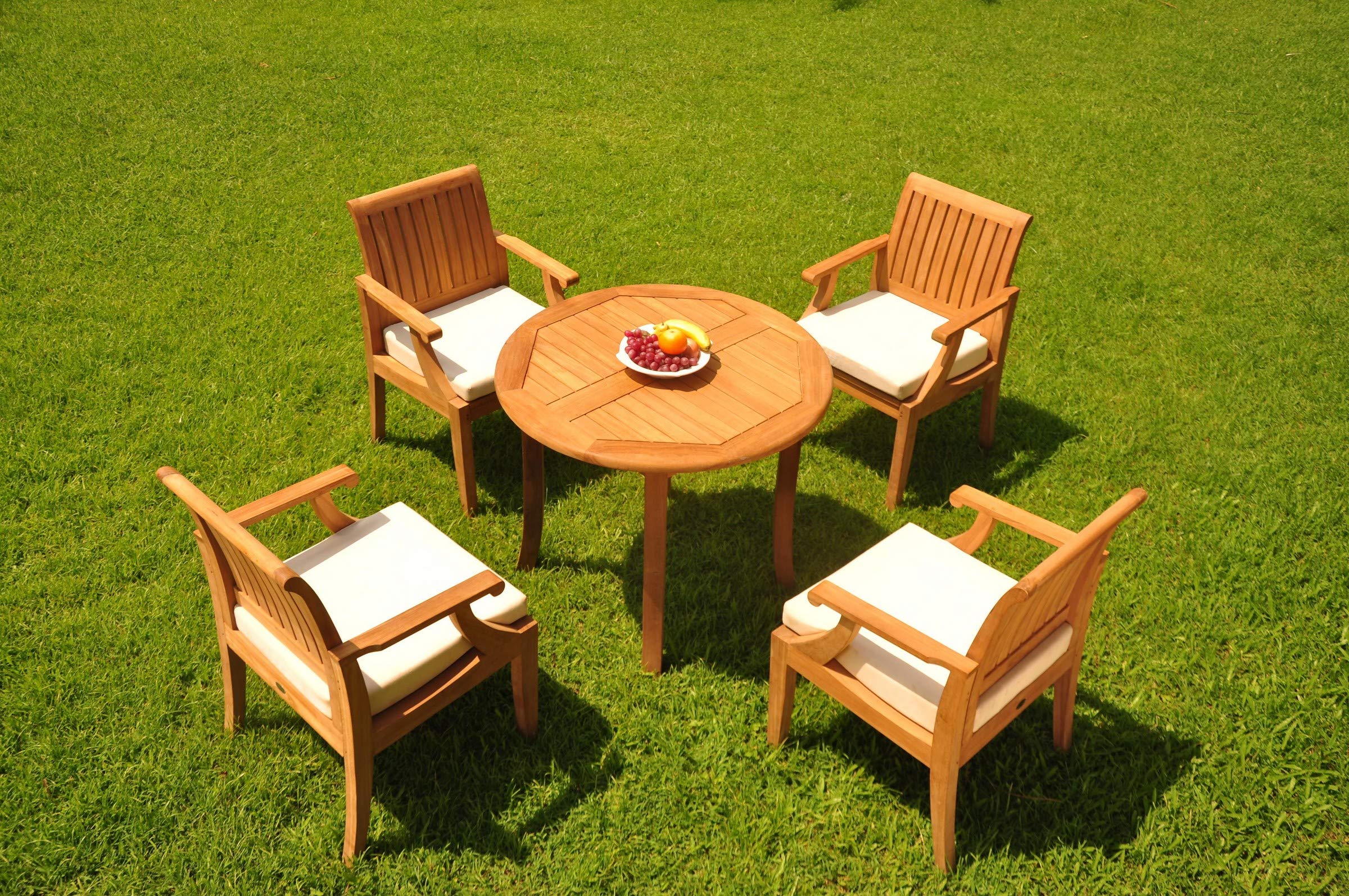 Premium 4-Piece Teak Wood Dining Set - 36